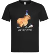 Мужская футболка Capybirthday Черный фото