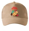 Кепка Merry Christmas Capybara Песочный фото