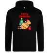 Женская толстовка (худи) Merry Christmas Capybara Черный фото