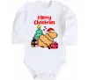 Детский боди Merry Christmas Capybara Белый фото