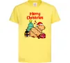 Детская футболка Merry Christmas Capybara Лимонный Детская футболка Merry Christmas Capybara Лимонный фото