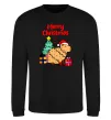 Свитшот Merry Christmas Capybara Черный фото