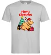 Мужская футболка Merry Christmas Capybara Серый Мужская футболка Merry Christmas Capybara Серый фото