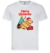 Мужская футболка Merry Christmas Capybara Белый Мужская футболка Merry Christmas Capybara Белый фото