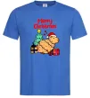 Мужская футболка Merry Christmas Capybara Ярко-синий Мужская футболка Merry Christmas Capybara Ярко-синий фото