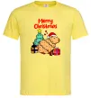 Мужская футболка Merry Christmas Capybara Лимонный Мужская футболка Merry Christmas Capybara Лимонный фото
