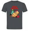 Мужская футболка Merry Christmas Capybara Графит Мужская футболка Merry Christmas Capybara Графит фото