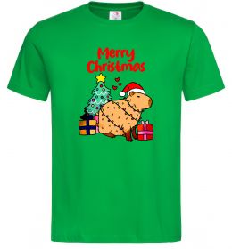 Мужская футболка Merry Christmas Capybara Мужская футболка Merry Christmas Capybara