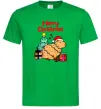 Мужская футболка Merry Christmas Capybara Зеленый Мужская футболка Merry Christmas Capybara Зеленый фото