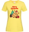 Женская футболка Merry Christmas Capybara Лимонный Женская футболка Merry Christmas Capybara Лимонный фото