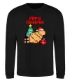 Свитшот Merry Christmas Capybara Черный фото