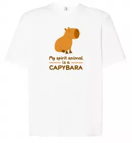 Футболка Оверсайз Capybara Potter Белый фото