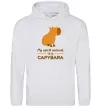 Жіноча толстовка (худі) My spirit animal is a CAPYBARA Сірий меланж фото