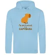 Жіноча толстовка (худі) My spirit animal is a CAPYBARA Блакитний фото