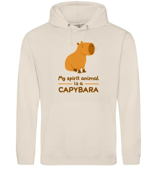 Женская толстовка (худи) My spirit animal is a CAPYBARA Таш фото