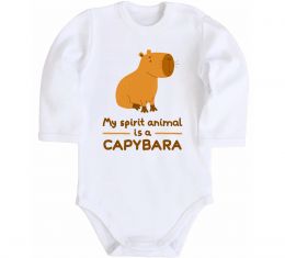 Детский боди My spirit animal is a CAPYBARA Детский боди My spirit animal is a CAPYBARA