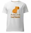 Чоловіча преміум футболка My spirit animal is a CAPYBARA Білий фото