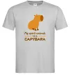 Чоловіча футболка My spirit animal is a CAPYBARA Сірий Чоловіча футболка My spirit animal is a CAPYBARA Сірий фото