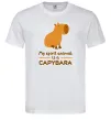 Чоловіча футболка My spirit animal is a CAPYBARA Білий Чоловіча футболка My spirit animal is a CAPYBARA Білий фото
