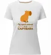 Женская премиум футболка My spirit animal is a CAPYBARA Белый фото