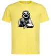 Мужская футболка Лінивець з кавою Лимонный Мужская футболка Лінивець з кавою Лимонный фото