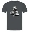 Мужская футболка Лінивець з кавою Графит Мужская футболка Лінивець з кавою Графит фото