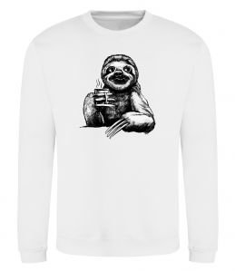 Світшот Лінивець з кавою