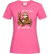 Жіноча футболка Не спіши не парся Яскраво-рожевий фото