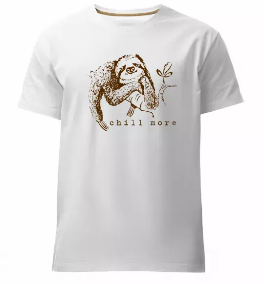 Чоловіча преміум футболка Chill more Білий фото