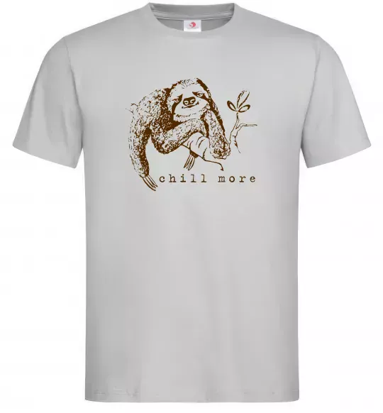 Чоловіча футболка Chill more Сірий фото