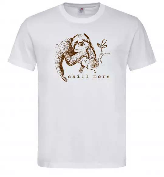 Чоловіча футболка Chill more Білий фото