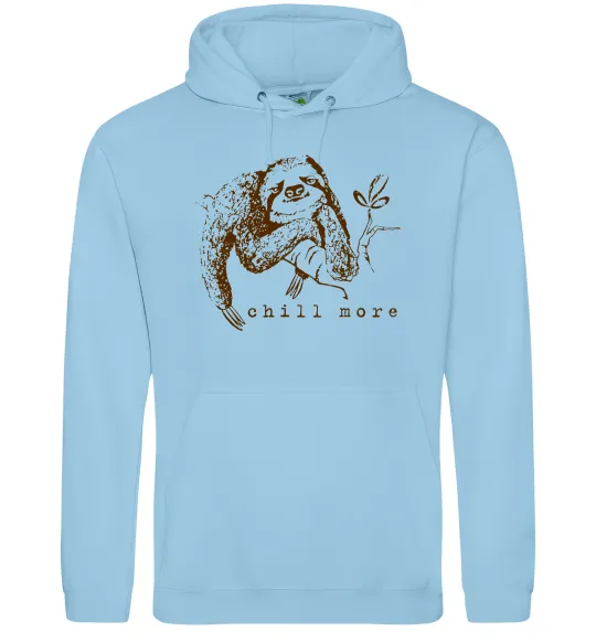 Мужская толстовка (худи) Chill more Голубой фото