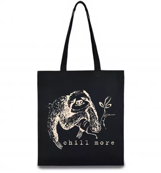 Еко-сумка Chill more Чорний фото