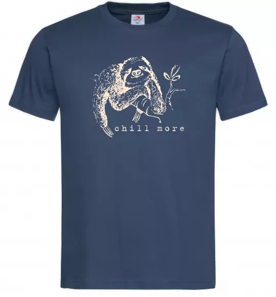 Чоловіча футболка Chill more Темно-синій фото