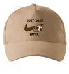 Кепка Just do it later Песочный фото