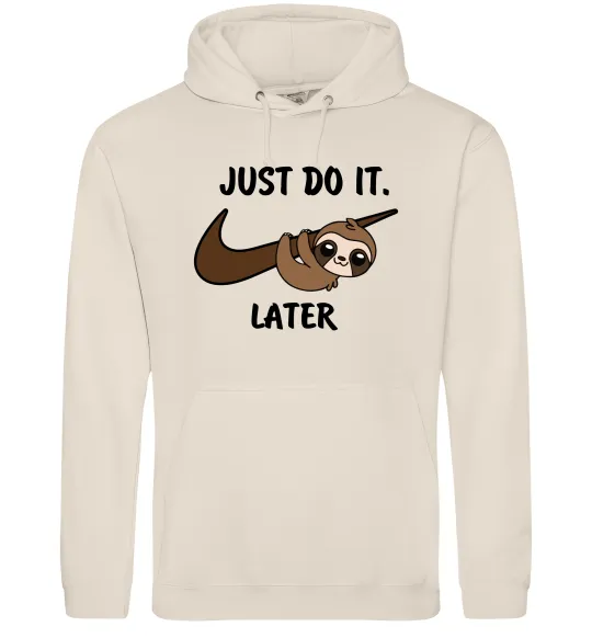 Чоловіча толстовка (худі) Just do it later Таш фото