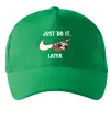 Кепка Just do it later Зелений фото