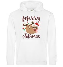 Мужская толстовка (худи) Merry slothmas Мужская толстовка (худи) Merry slothmas