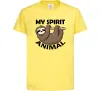 Дитяча футболка My spirit animal sloth Лимонний Дитяча футболка My spirit animal sloth Лимонний фото