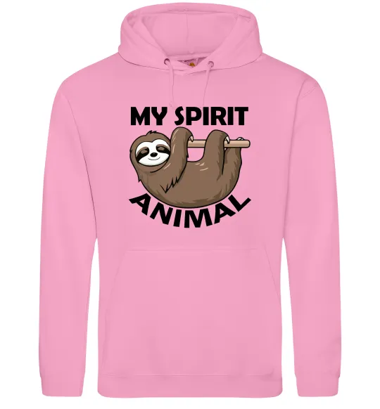 Жіноча толстовка (худі) My spirit animal sloth Рожевий фото