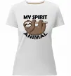 Жіноча преміум футболка My spirit animal sloth Білий фото