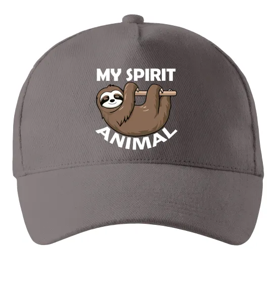 Кепка My spirit animal sloth Серый фото