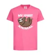Детская футболка My spirit animal sloth Ярко-розовый фото