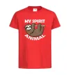 Детская футболка My spirit animal sloth Красный фото