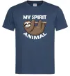 Мужская футболка My spirit animal sloth Темно-синий фото