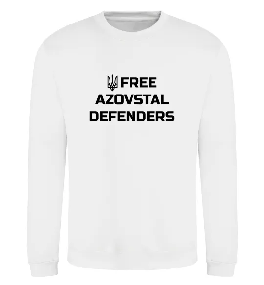 Світшот Free Azovstal Defenders Білий фото