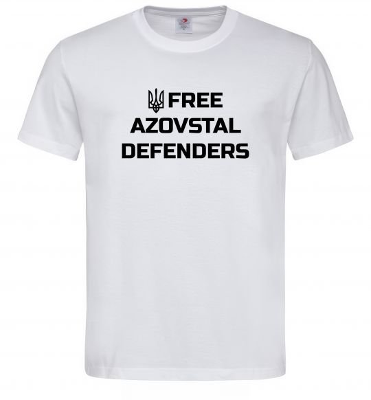 Мужская футболка Free Azovstal Defenders Белый фото