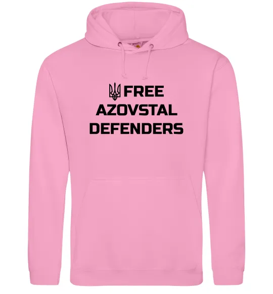 Жіноча толстовка (худі) Free Azovstal Defenders Рожевий фото