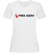 Женская футболка Free Azov Белый Женская футболка Free Azov Белый фото