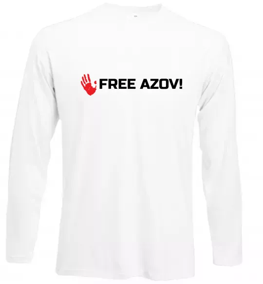 Лонгслив Free Azov Белый фото